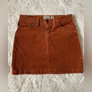Patagonia Rust Corduroy Mini Skirt